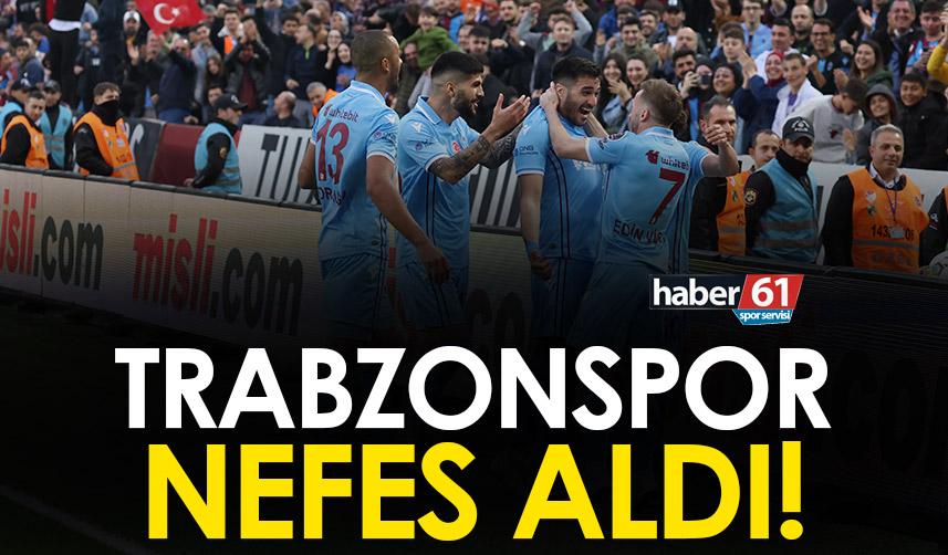 Trabzonspor Adana Demirspor karşısında nefes aldı