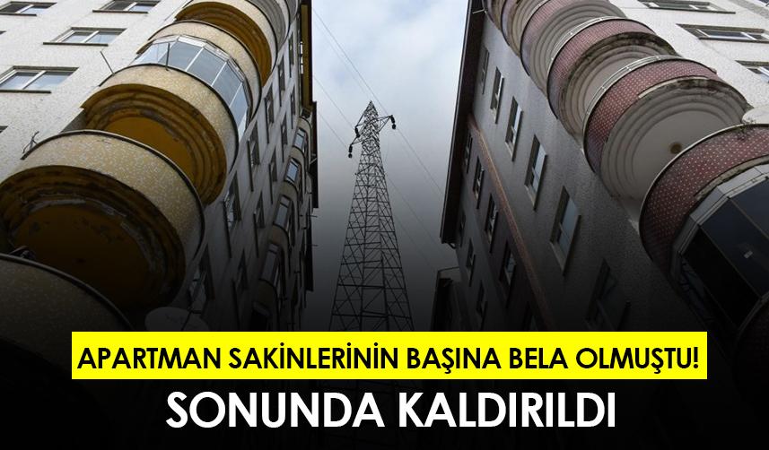 Rize'de apartman sakinlerinin başına bela olmuştu! Sonunda kaldırıldı