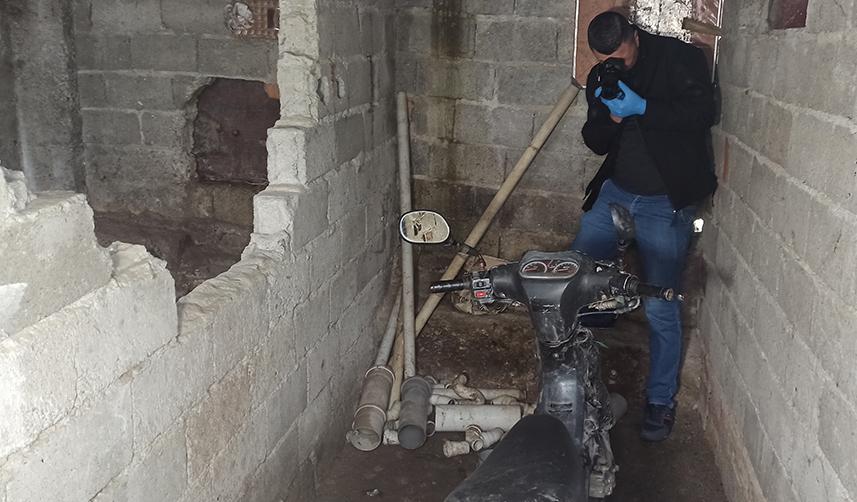 Samsun'da çalınan motosiklet odunlukta bulundu