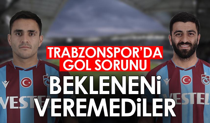 Trabzonspor'da gol sorunu! Beklentinin altında kaldılar