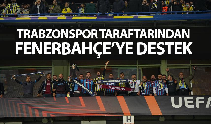 Trabzonspor taraftarından Fenerbahçe'ye destek! Formaları ile gittiler