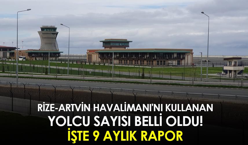 Rize-Artvin Havalimanı'nı kullanan yolcu sayısı belli oldu! 21 Mart 2023