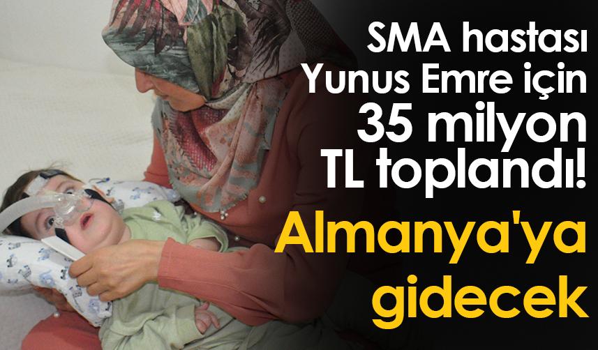 Gümüşhane'de SMA'lı Yunus Emre için 35 milyon TL toplandı! Almanya'ya gidecek