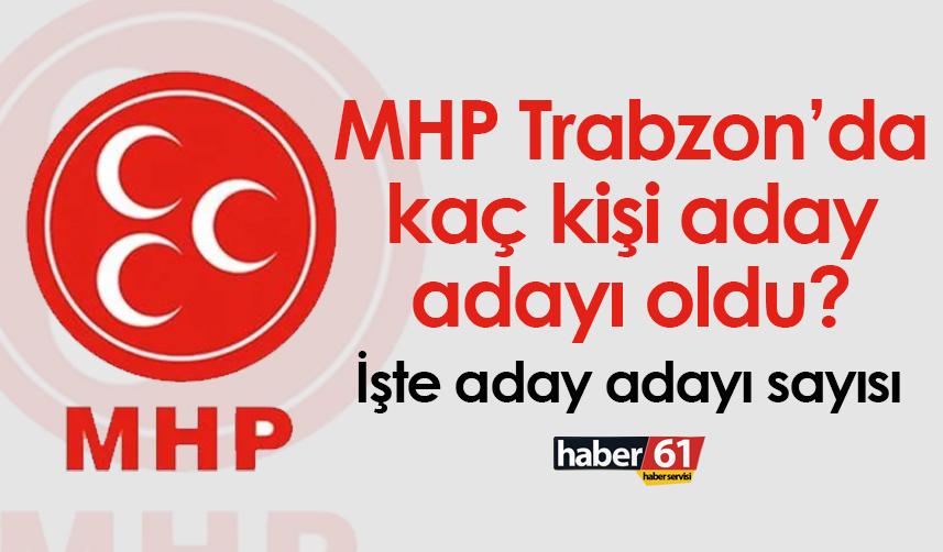 MHP Trabzon’da kaç kişi aday adayı oldu? İşte Aday adayı sayısı