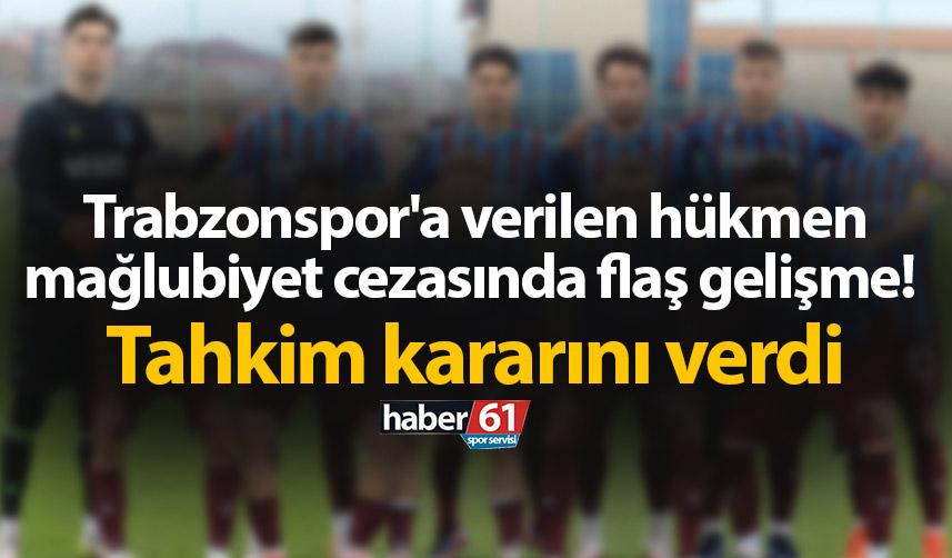 Trabzonspor'a verilen hükmen mağlubiyet cezasında flaş gelişme! Tahkim kararını verdi