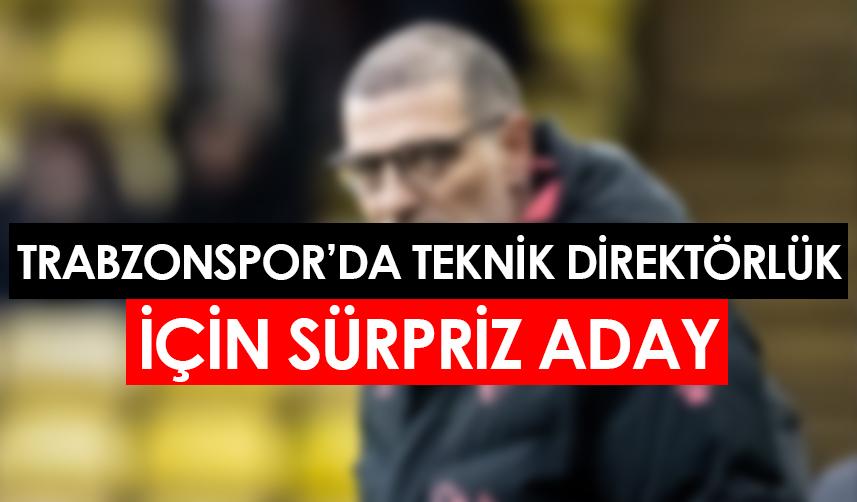 Trabzonspor'da teknik direktörlük görevine sürpriz aday