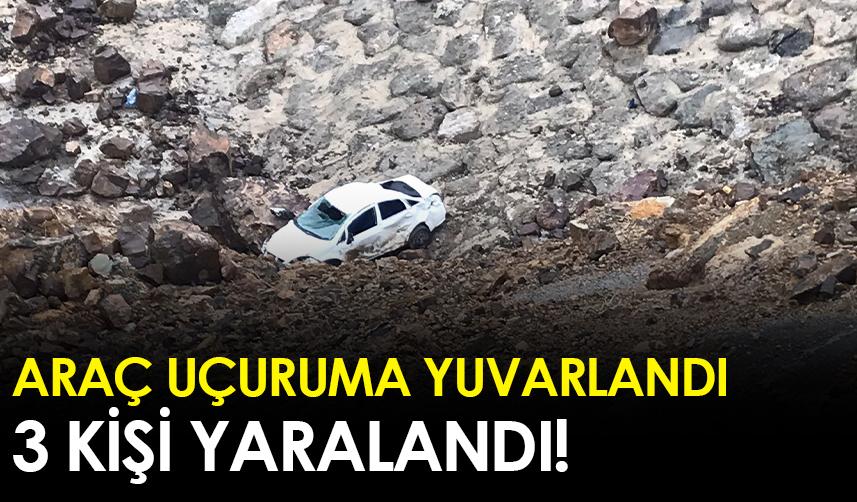 Artvin'de araç uçuruma yuvarlandı! 3 kişi yaralandı