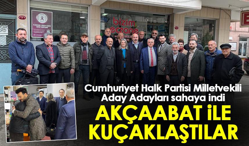 Trabzon'da Cumhuriyet Halk Partisi Milletvekili Aday Adayları sahaya indi