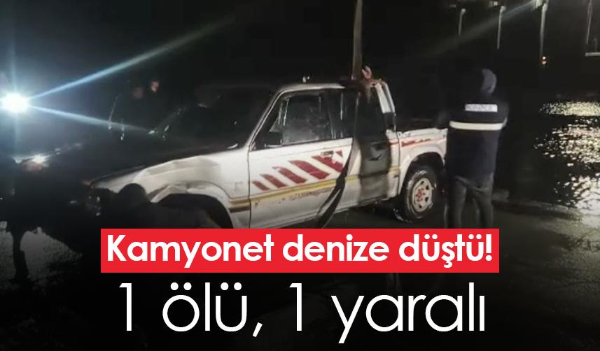 Artvin'de kamyonet denize düştü! 1 ölü, 1 yaralı