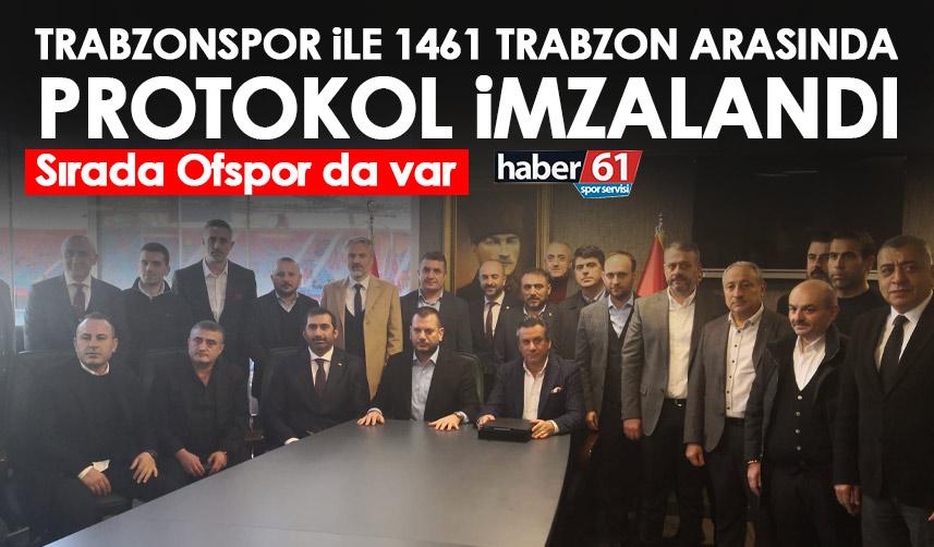 Trabzonspor ile 1461 Trabzon arasında protokol imzalandı! Sırada bir takım daha var