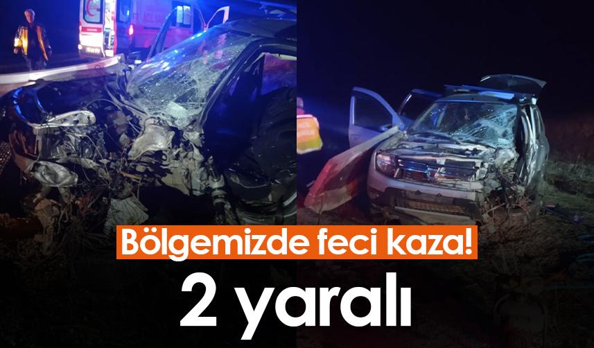 Bayburt'ta trafik kazası! 2 yaralı