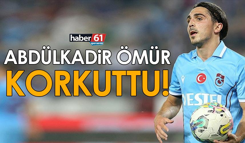 Trabzonspor’da Abdülkadir Ömür korkuttu!