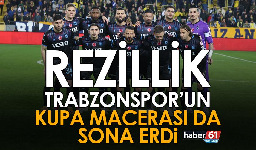 Türkiye Kupası'na da havlu attı! Trabzonspor hedefsiz kaldı