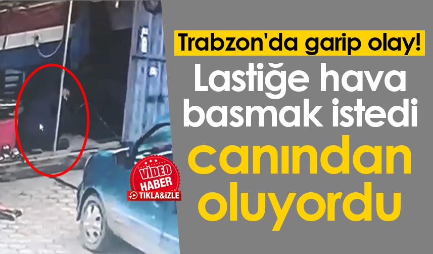 Trabzon'da el arabası lastiğine hava basmak istiyordu! Yoğun bakımda kaldı, gözünü kaybetti