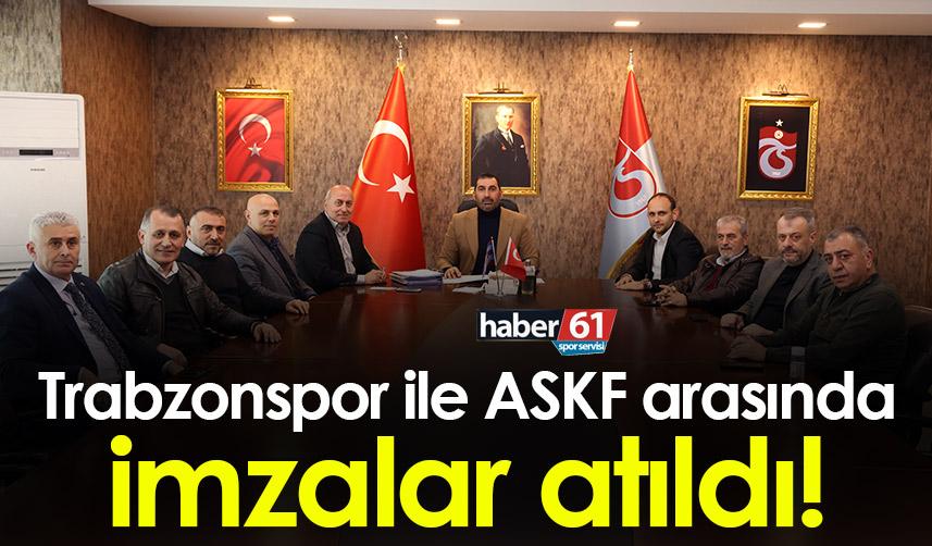 Trabzonspor ile ASKF arasında imzalar atıldı