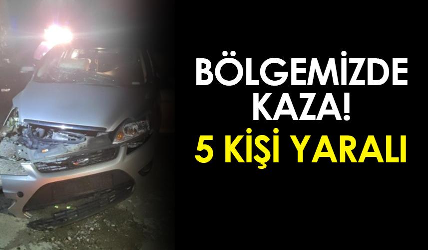 Gümüşhane'de kaza! 5 kişi yaralandı