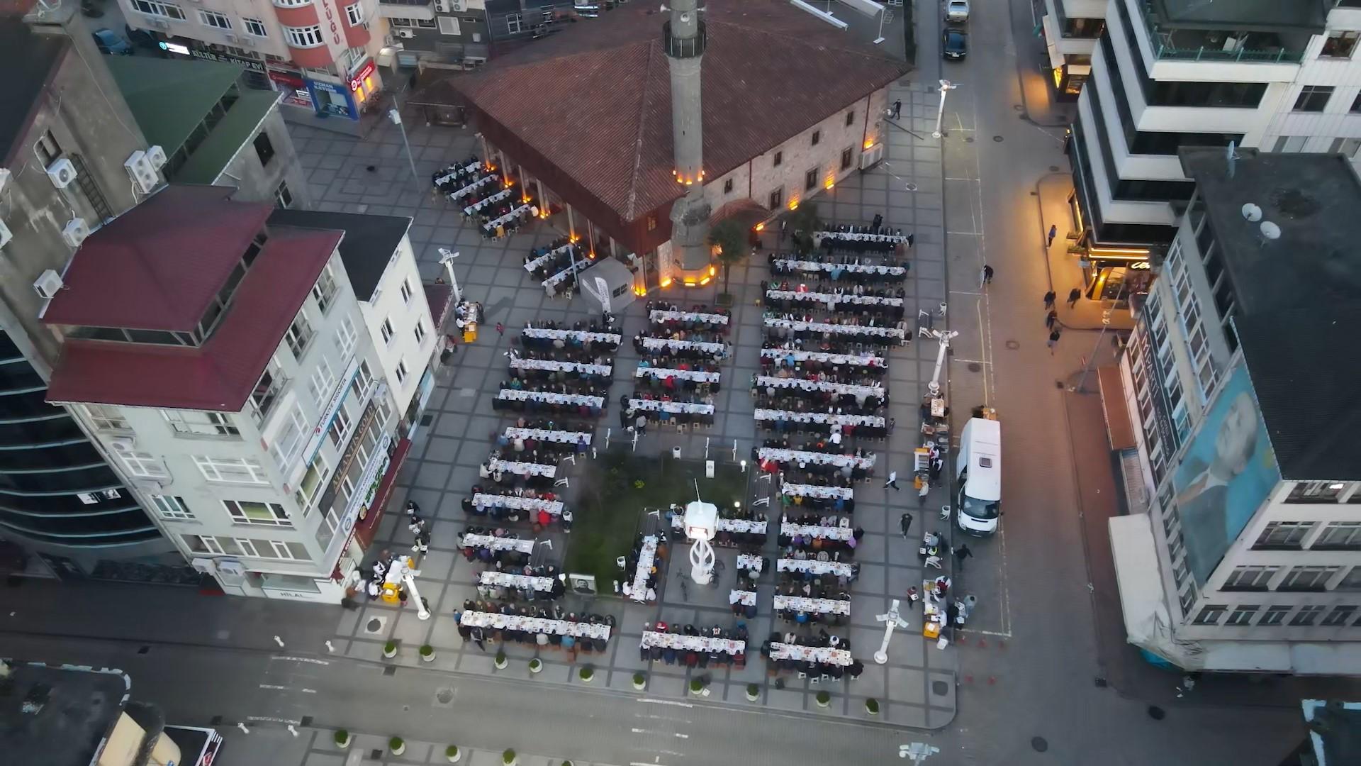 Rize'de gelenek haline gelen iftar bu sene de yapıldı