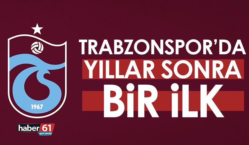 Trabzonspor’da yıllar sonra bir ilk!