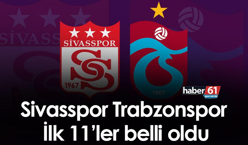 Trabzonspor'un Sivasspor maçı ilk 11'i!