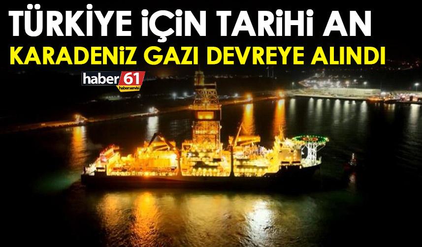 Türkiye için tarihi an! Karadeniz gazı devreye alındı