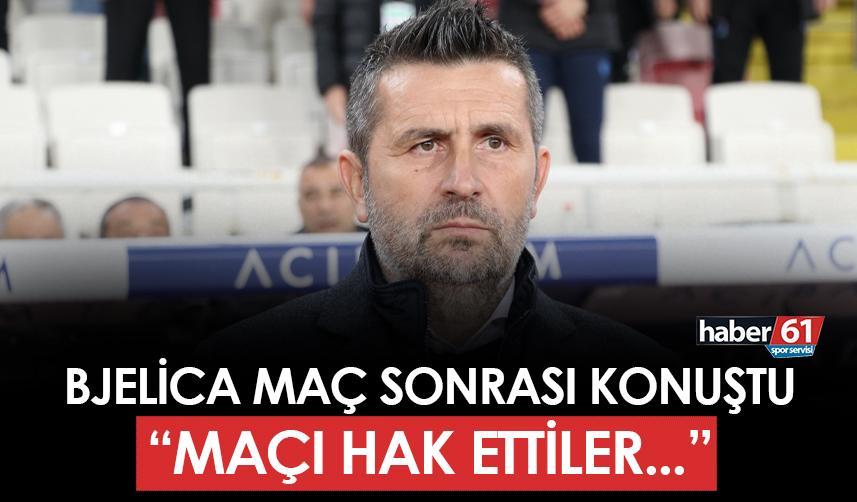 Trabzonspor'da Nenad Bjelica maç sonrası konuştu: "Sivasspor hak etti"