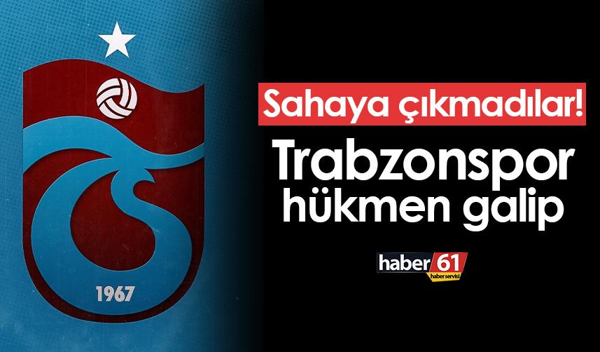 Trabzonspor play-out ilk maçında hükmen galip