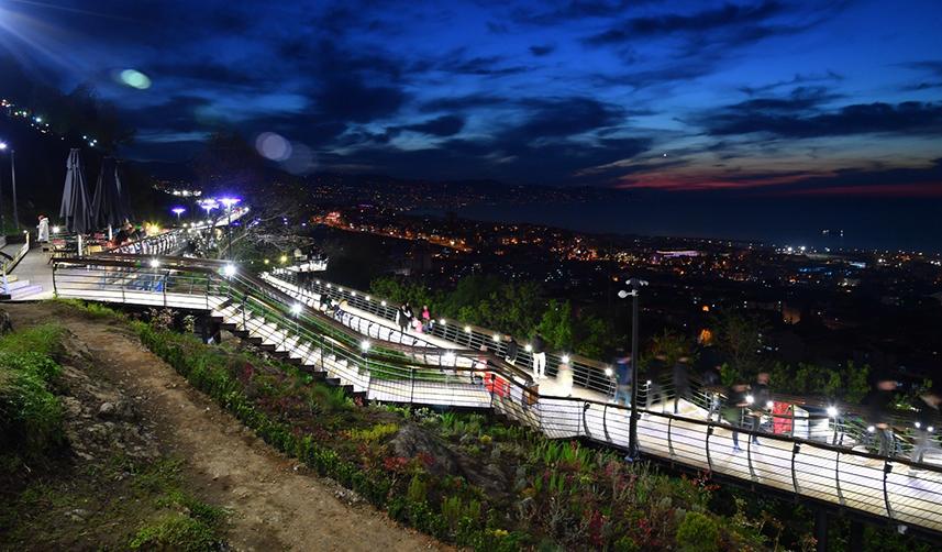 Trabzon'da tamamlanan dev proje vatandaşlar tarafından yoğun ilgi görüyor