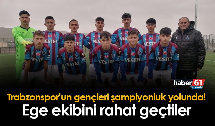 Trabzonspor'un gençleri şampiyonluk yolunda! İlk engel rahat aşıldı