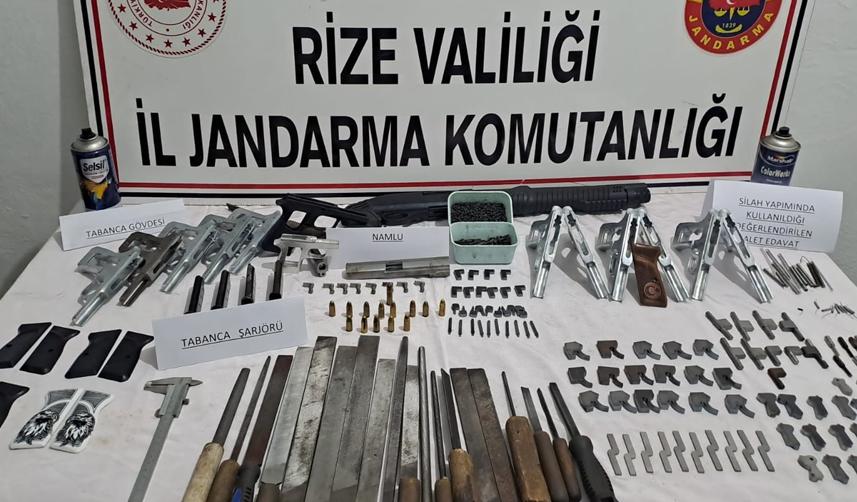 Rize'de kaçak silah operasyonu! 1 gözaltı