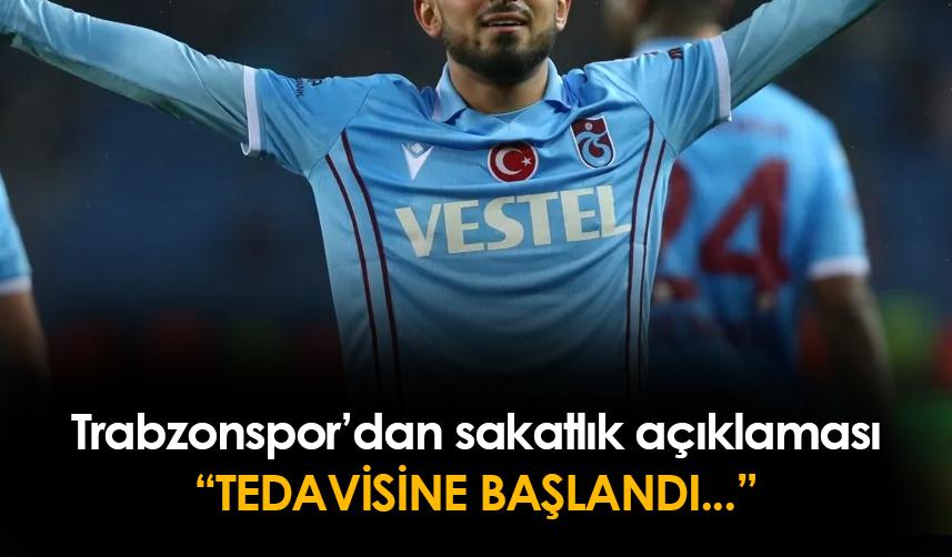 Trabzonspor'dan genç oyuncunun sağlık durumu için açıklama