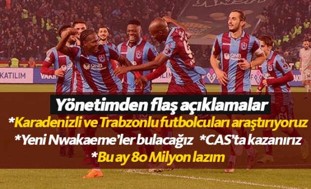 Trabzonspor Karadenizli futbolcuların peşinde!