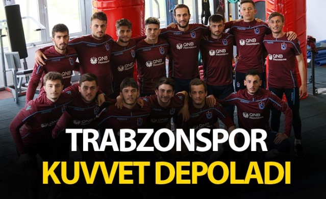 Trabzonspor Ünal Karaman yönetiminde Kuvvet çalışması yaptı.