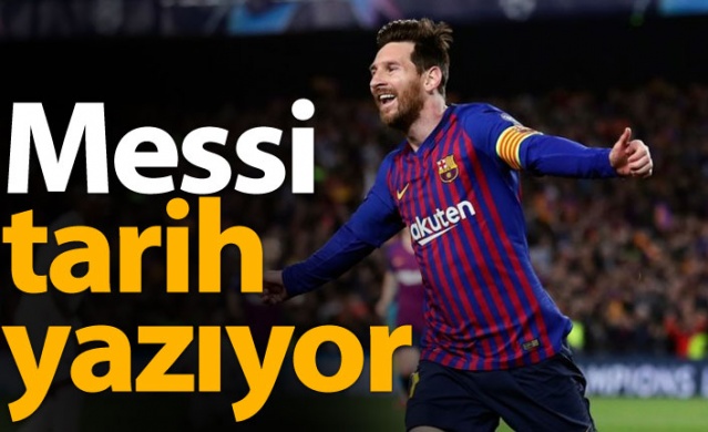 Barcelona ve Messi tarih yazıyor