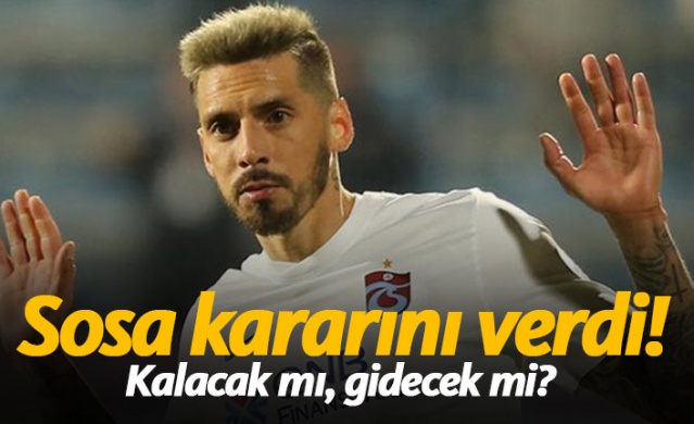 Trabzonspor'da Sosa kararını verdi