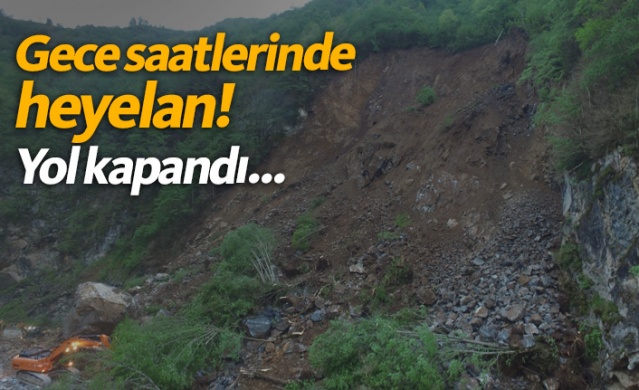 Giresun'da korkutan heyelan