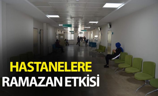 Trabzon'da hastanelere Ramazan Etkisi