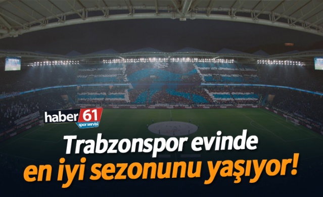 Trabzonspor evinde en iyi sezonunu yaşıyor!