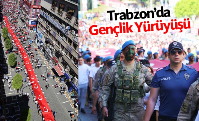 Trabzon'da Gençlik Yürüyüşü