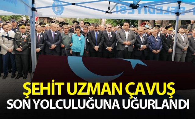 Şehit Uzman Çavuş Eyüp Kapaklıkaya son yolculuğuna uğurlandı