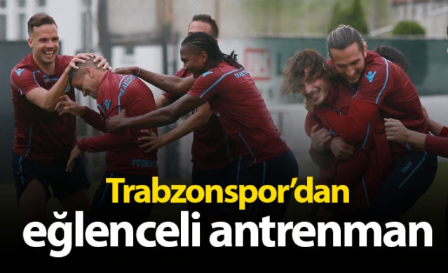 Trabzonspor'dan eğlenceli antrenman