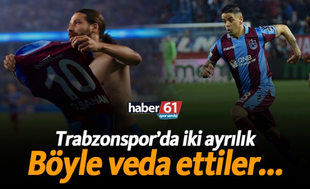 Trabzonspor'da iki ayrılık! Böyle veda ettiler...