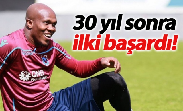 Trabzonspor'da Nwakaeme 30 yıl sonra ilki başardı