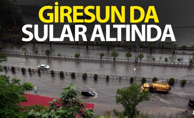 Giresun da sular altında