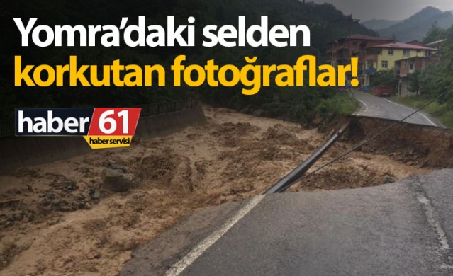 Yomra'daki selden fotoğraflar