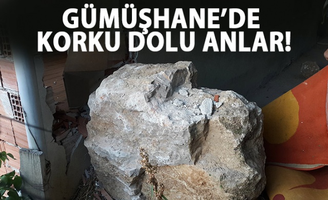 Gümüşhane'de korku dolu anlar!