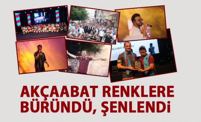 Akçaabat renklere büründü, şenlendi