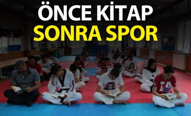 Önce kitap sonra spor