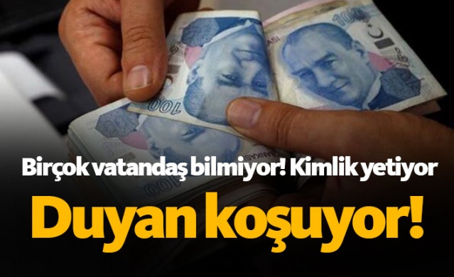 Birçok vatandaşın bilmediği destekler için kimlik yetiyor