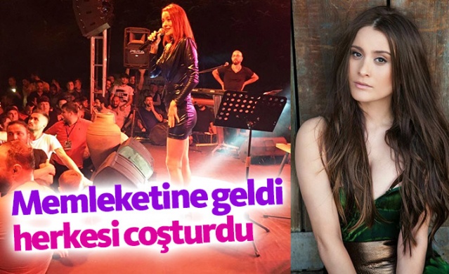 Elif Kaya Ordu'da konser verdi