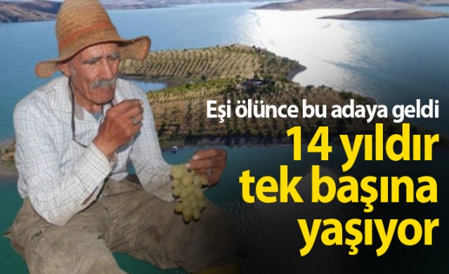 14 yıldır adada tek başına yaşıyor